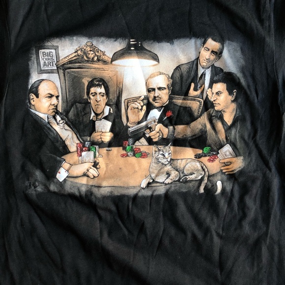 Gangsters Poker Game T-shirt New All Sizes - Picture 3 of 8